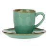 ROSE&TULIPANI CONCERTO VERDE ACQUA Zestaw 6 filiżanek do espresso 90 ml